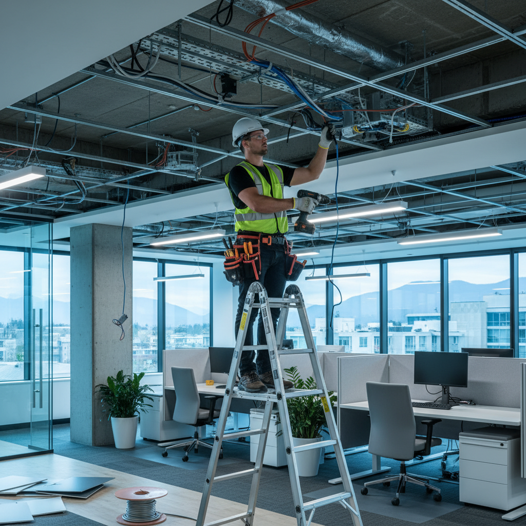 Commercial electrical installation service in Coquitlam