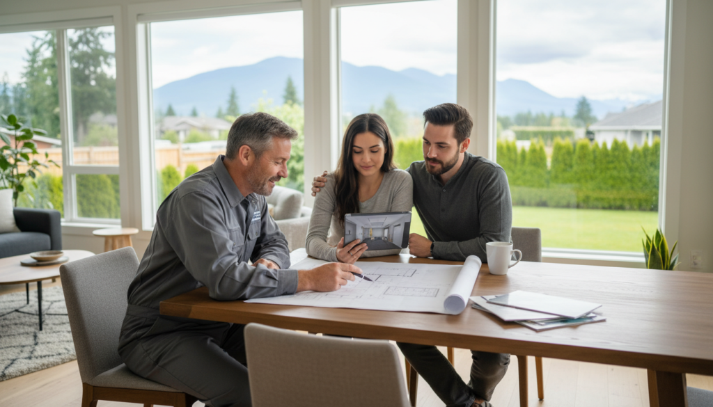 Electric renovation process in Coquitlam home
