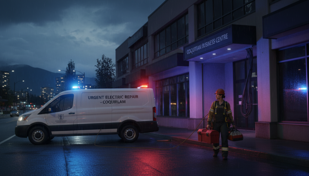 Emergency commercial electrical service in Coquitlam
