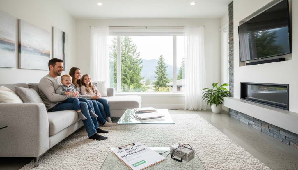 Family feeling safe in their Coquitlam home after electrical inspection