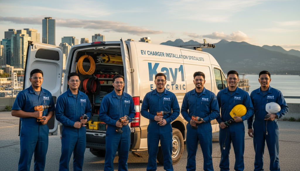 Kay1 Electric team of professional EV charger installers in Vancouver