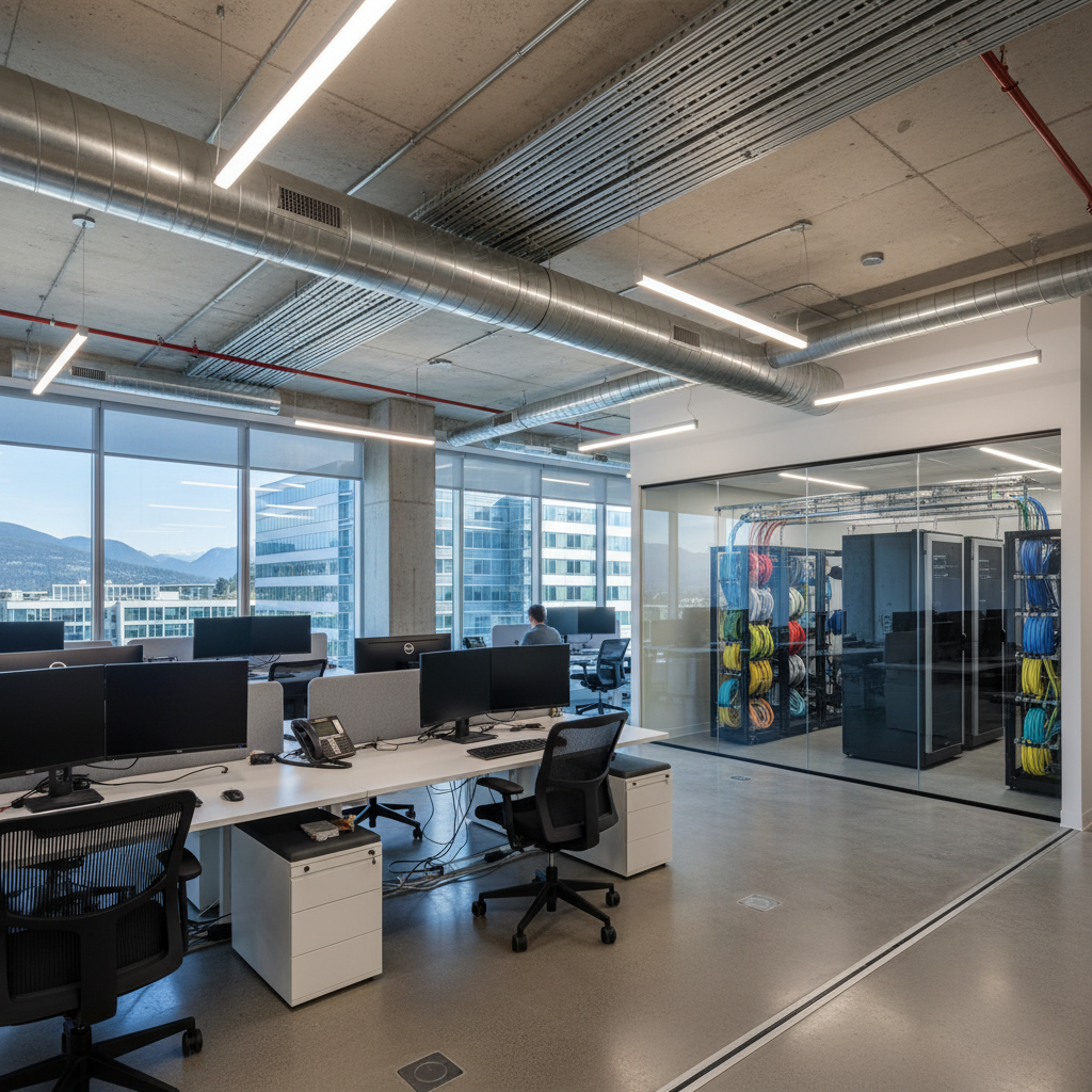 Office building electrical services in Coquitlam