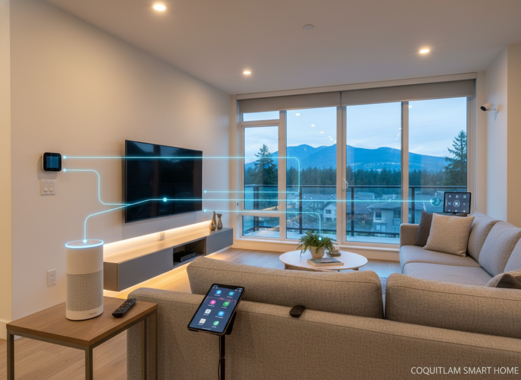 Voice control system installation for smart home in Coquitlam